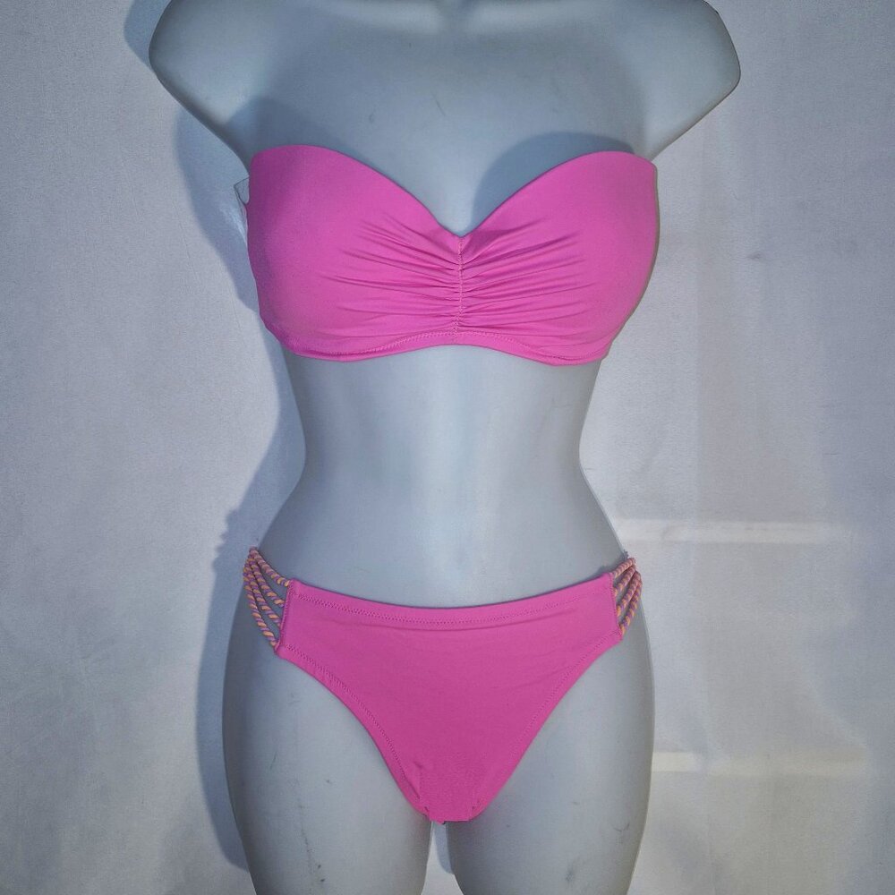 VICTORIA'S SECRET two-piece Bikini, Hot pink, in size LG./  36 C Bust